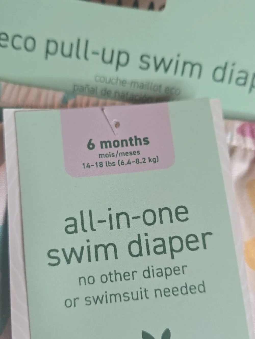 All-in-One Kids Swim Diaper - Pastel Star Print